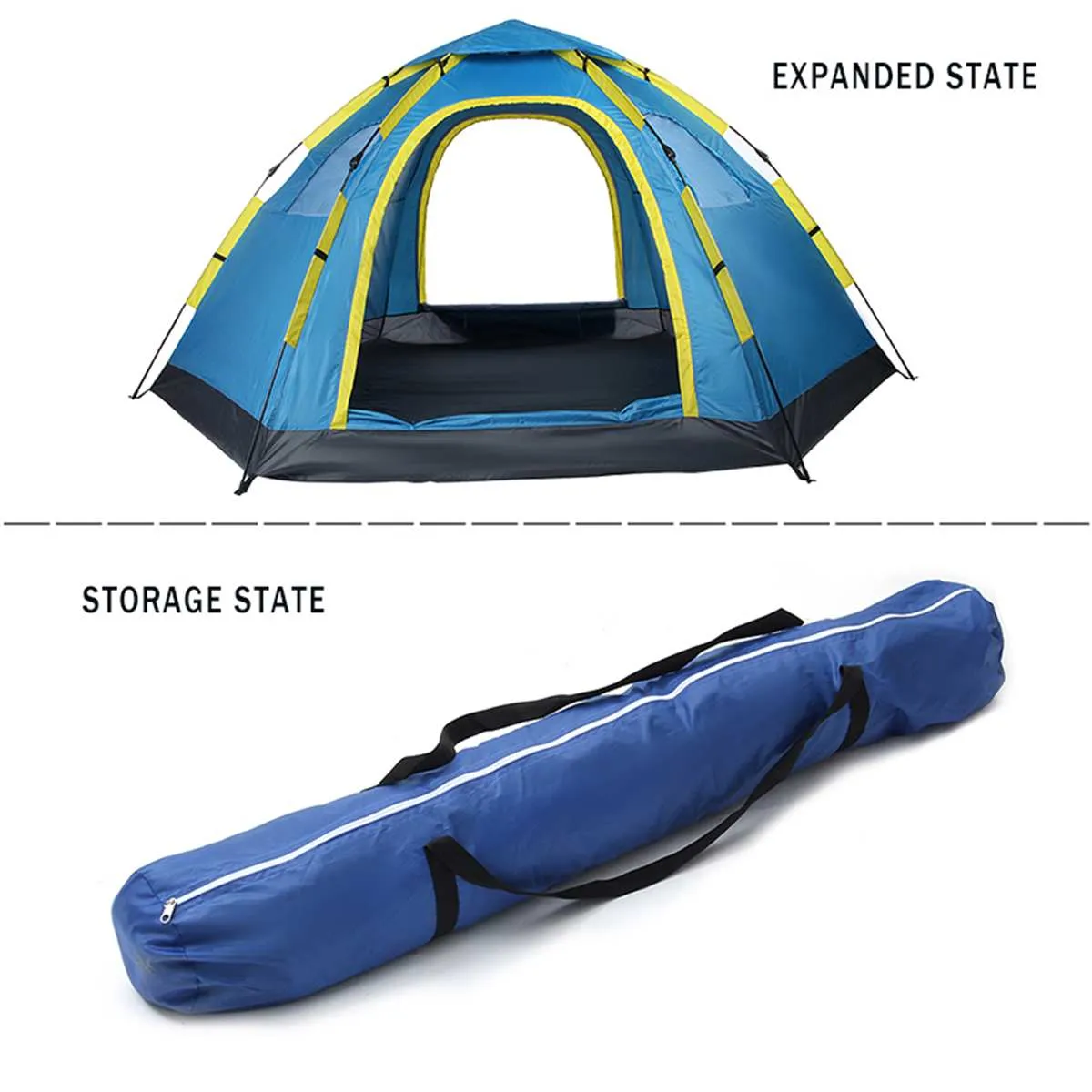 6-8 Person Backpacking Tent Auto Setup
