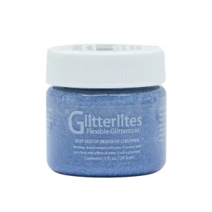 Angelus Glitter Leather Paint - Baby Blues 149