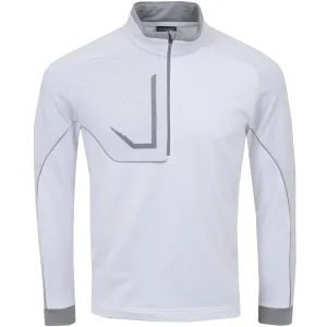 Daxton Half Zip Insula White/Cool Grey - SS24