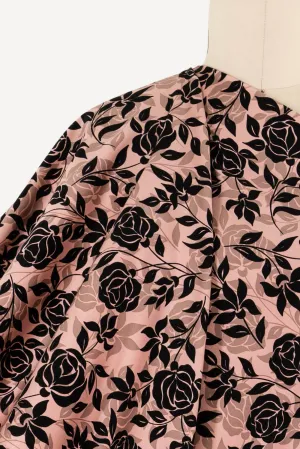 Dusty Rose Stretch Cotton Woven