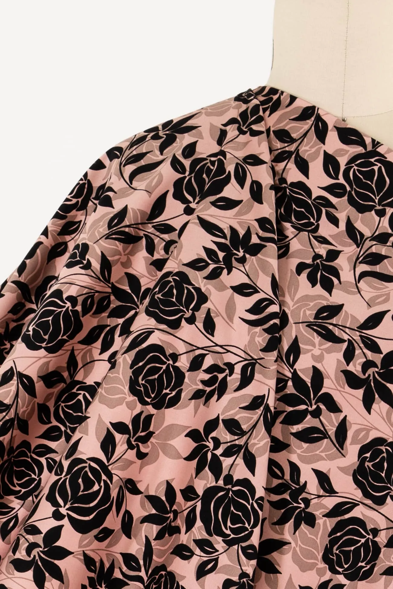 Dusty Rose Stretch Cotton Woven