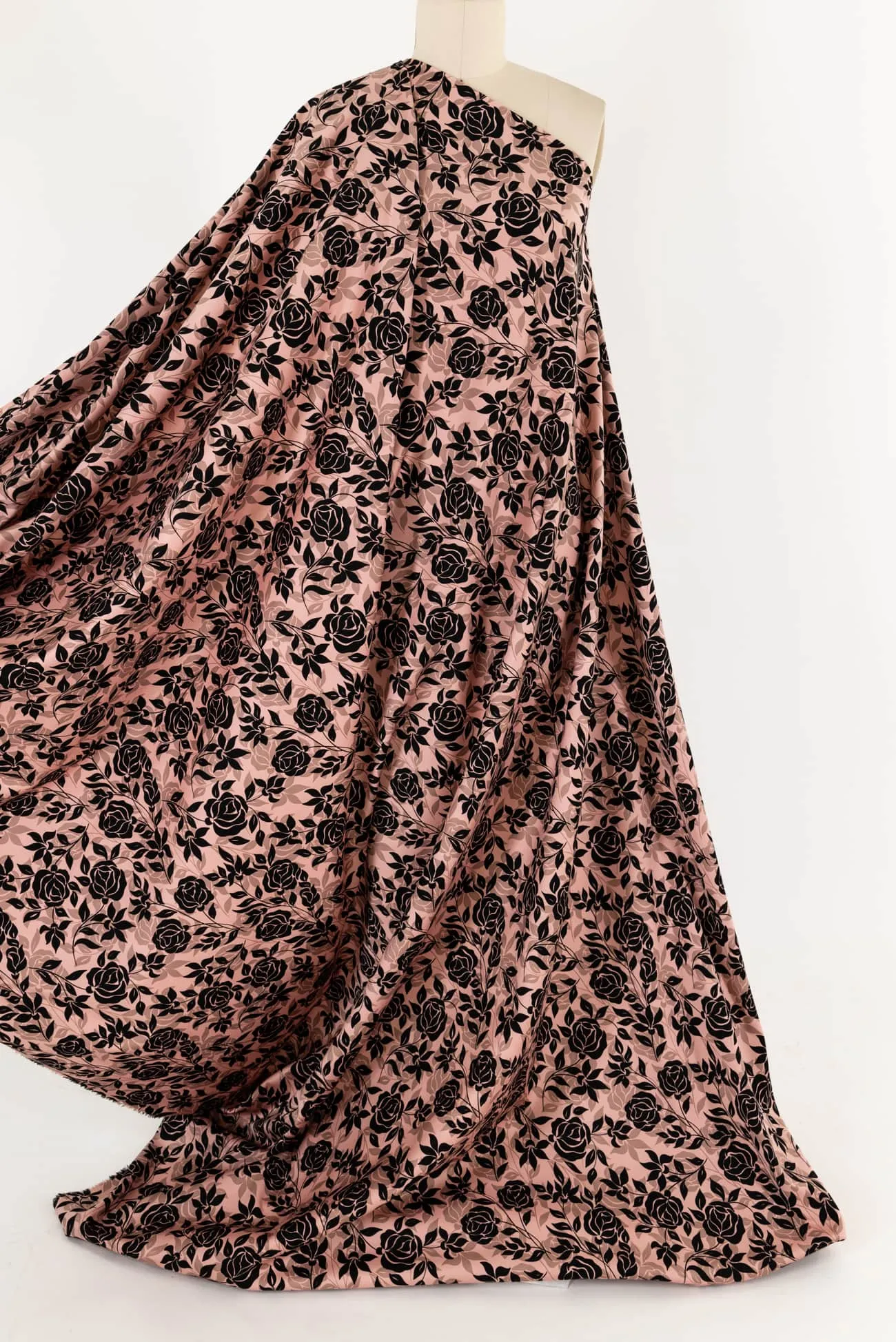 Dusty Rose Stretch Cotton Woven