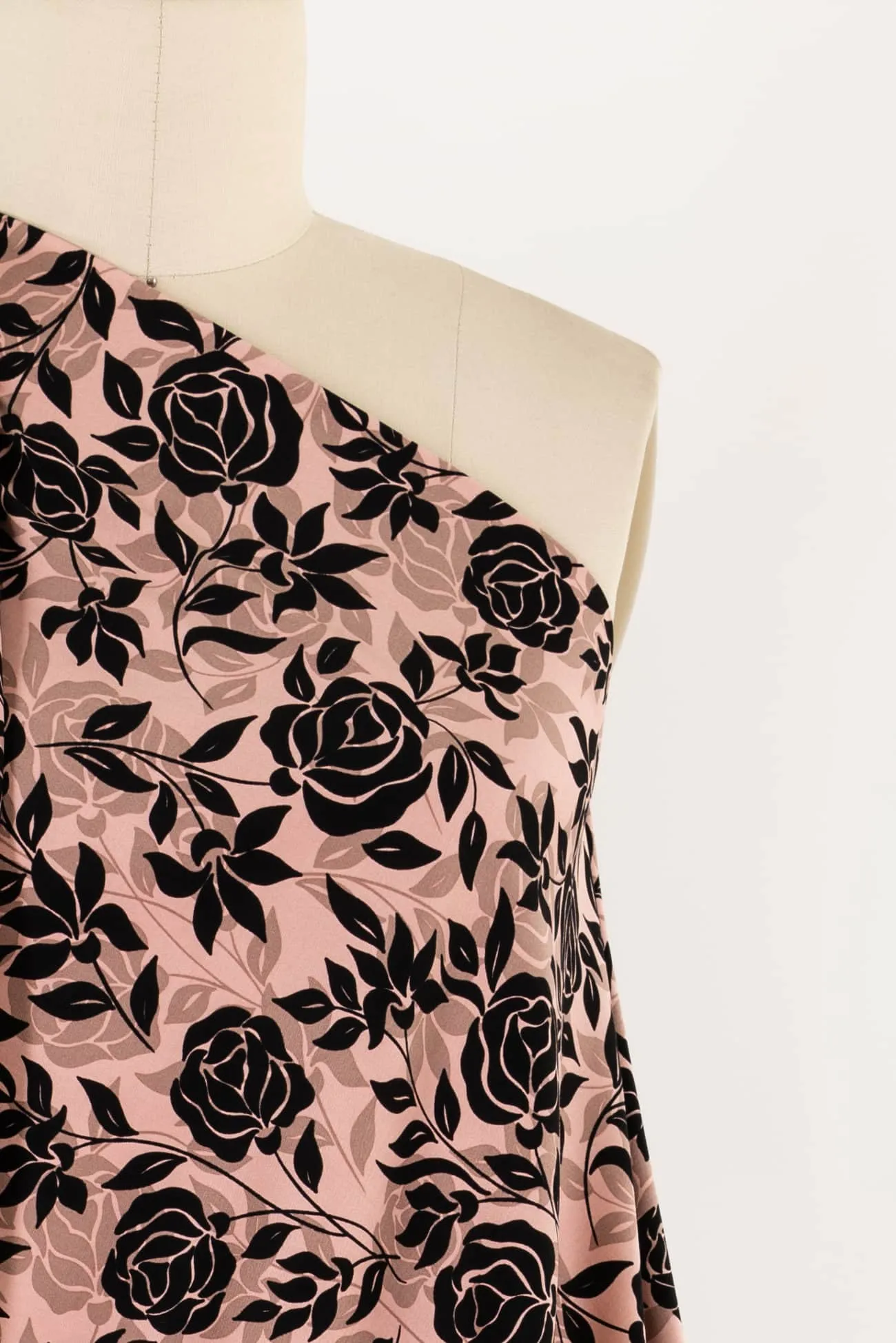 Dusty Rose Stretch Cotton Woven