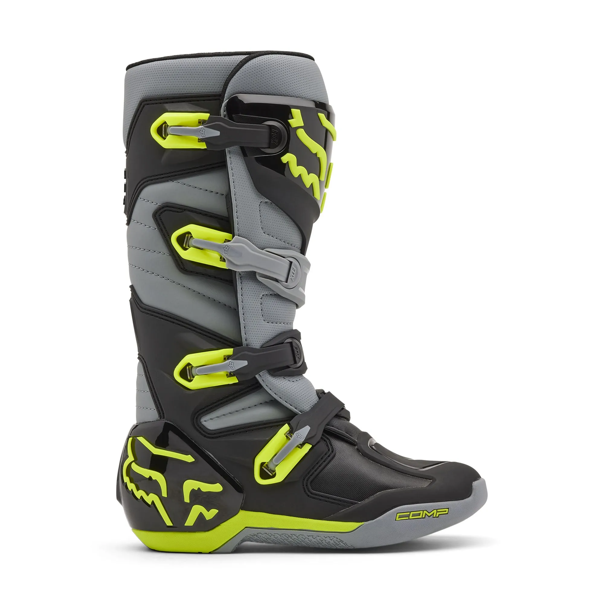 Fox Racing Comp Offroad Boots Grey/Yellow