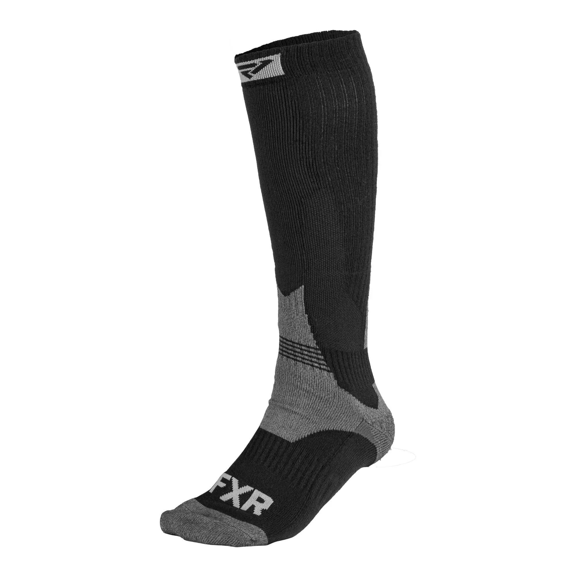 FXR Boost Performance Socks 2 Pack Black/Charcoal
