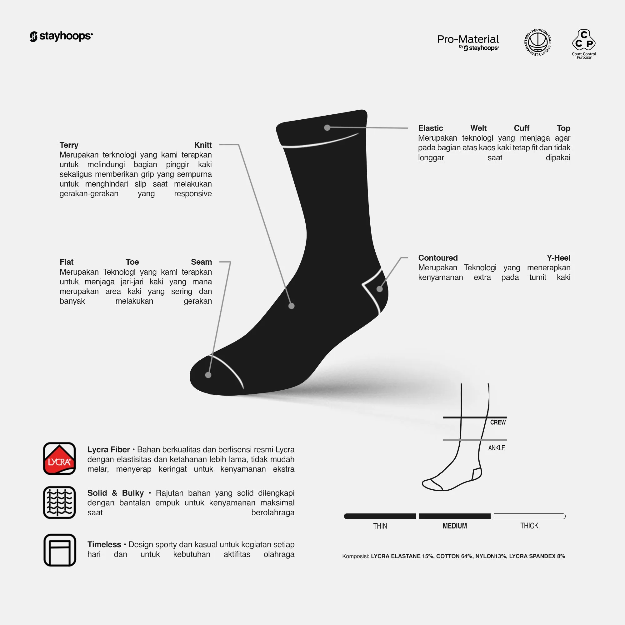 Indonesia Legacy Sock
