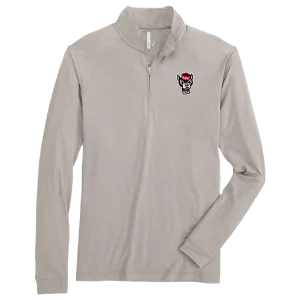 NC State Wolfpack johnnie-O Grey Freeborne Wolfhead 1/4 Zip Pullover