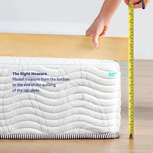 Olee Sleep Queen Mattress, 10 Inch Support Cloud Hybrid Mattress, Gel Infused Memory Foam, Pocket Spring for Support and Pressure Relief, CertiPUR-US Certified, Bed-in-a-Box, Soft, Queen Size