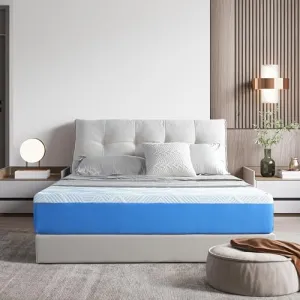 Olee Sleep Twin Mattress, 10 Inch Premium Cool Silk Gel Memory Foam Mattress, Cooling Gel Infused for Cool Comfort and Pressure Relief, CertiPUR-US Certified, Bed-in-a-Box, Medium Firm, Twin Size