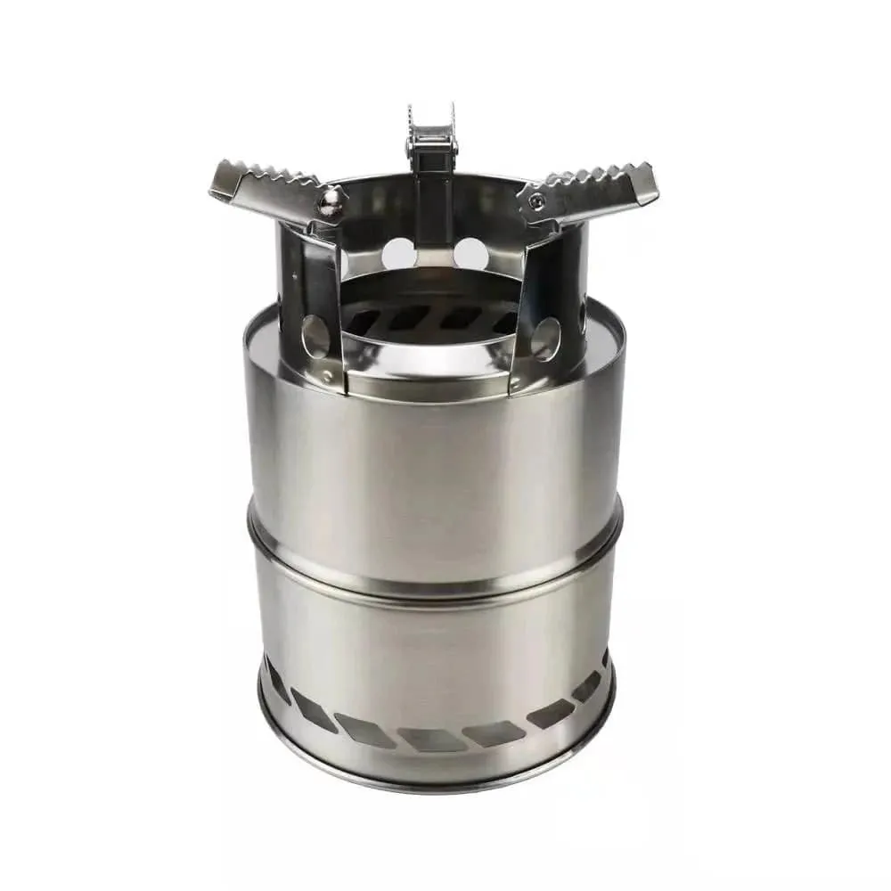 Outdoor Camping Equipment Windproof Wood Stoves Furnace Deconstructable Portable Picnic Stoves Cross Border Cooking Gas Burner