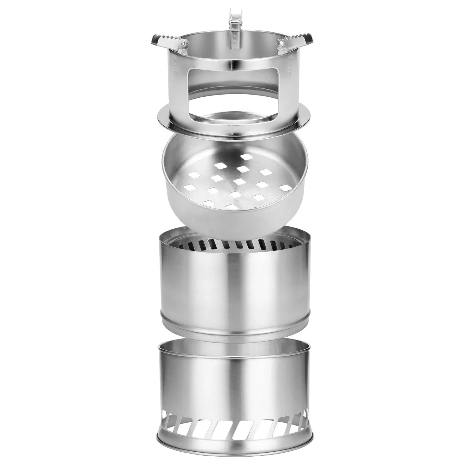 Outdoor Camping Equipment Windproof Wood Stoves Furnace Deconstructable Portable Picnic Stoves Cross Border Cooking Gas Burner