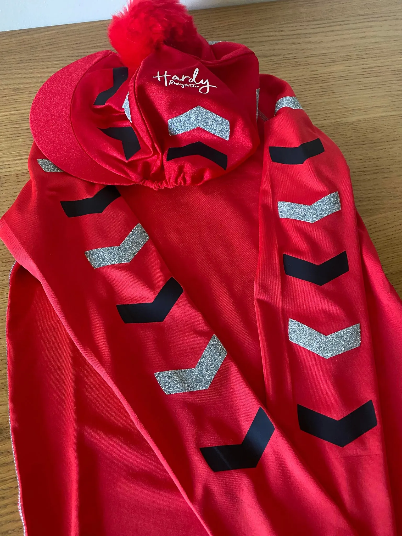 Personalised Chevron Cross Country Base Layer And Hat Cover