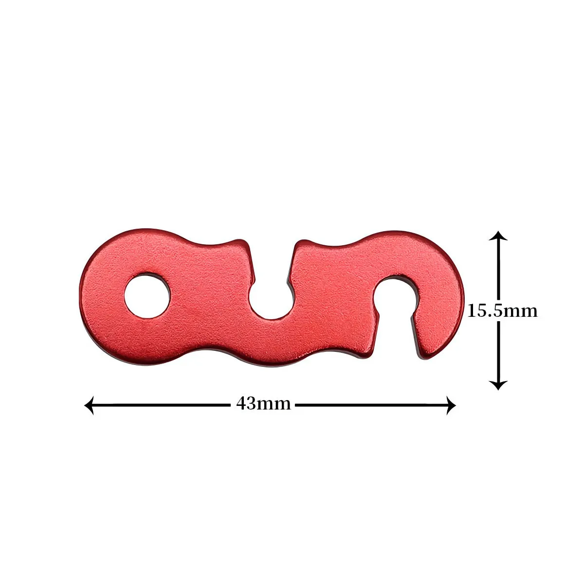 S-shaped Guyline Adjuster For Camping - 10 Pcs
