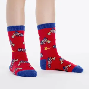 Sock It To Me Kids Crew Socks - Rayguns (7-10 Years Old)