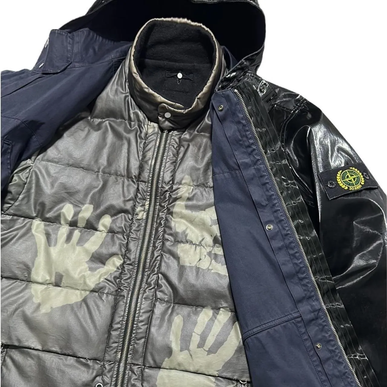 Stone Island 30/30 30th Anniversary Raso Gommato Prismatica
