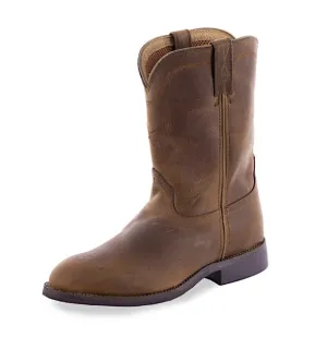 Twisted X Men's Roper Waterproof Leather Boot - Dark Brown