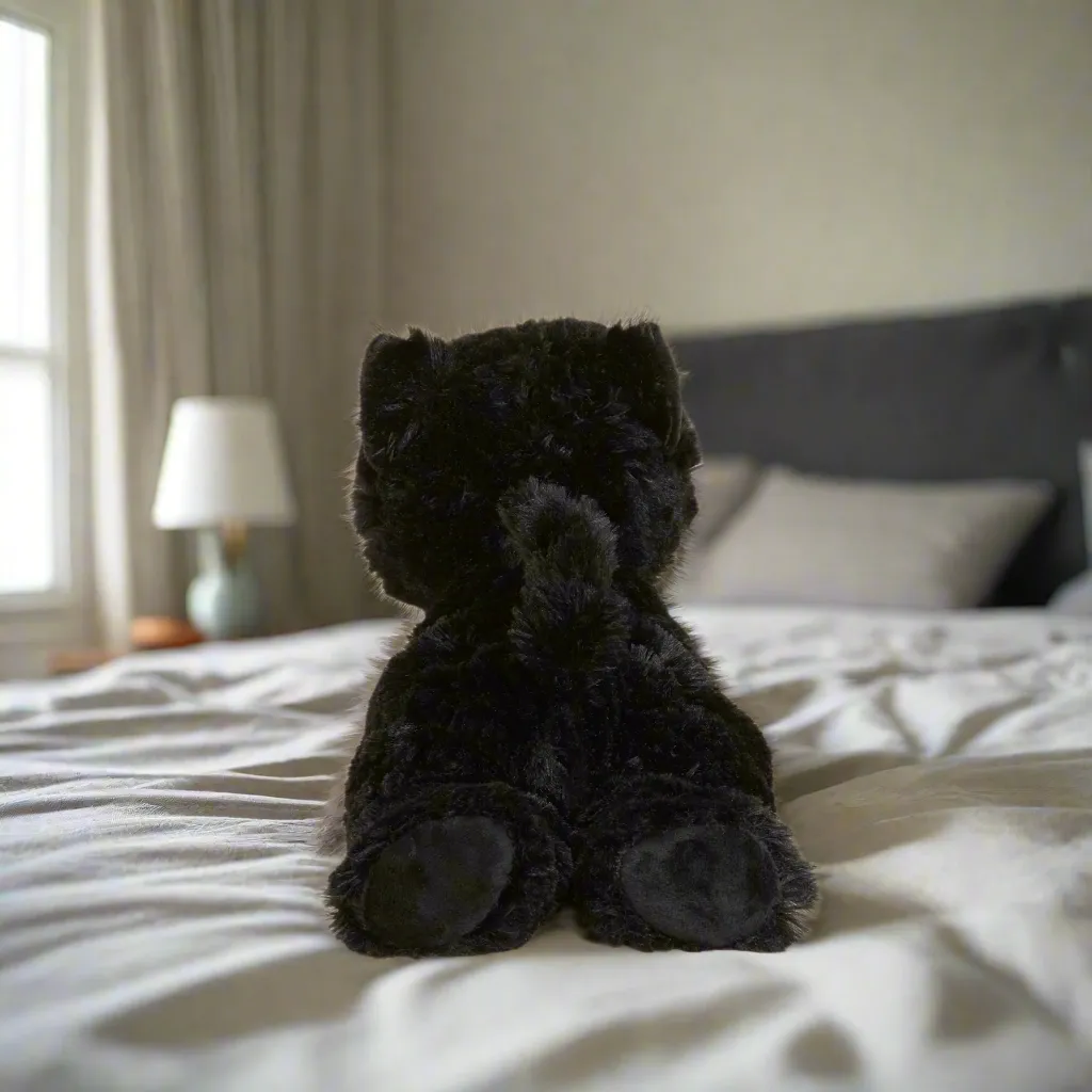 Warmies® Plush Black Cat Microwavable Heatable Lavender Scented