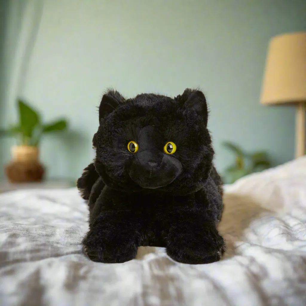Warmies® Plush Black Cat Microwavable Heatable Lavender Scented