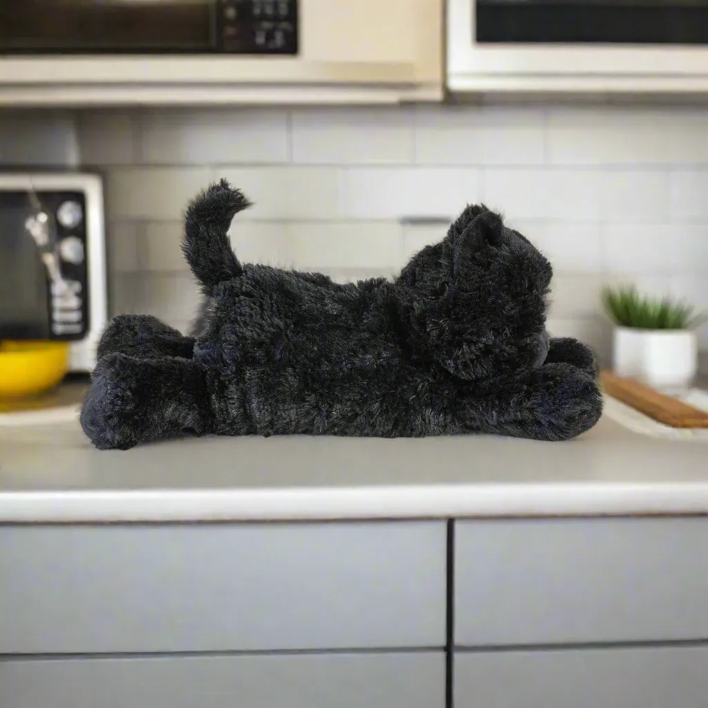 Warmies® Plush Black Cat Microwavable Heatable Lavender Scented