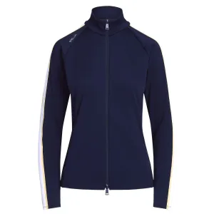 Womens RLX Interlock Full Zip Mid Layer Refined Navy - AW24