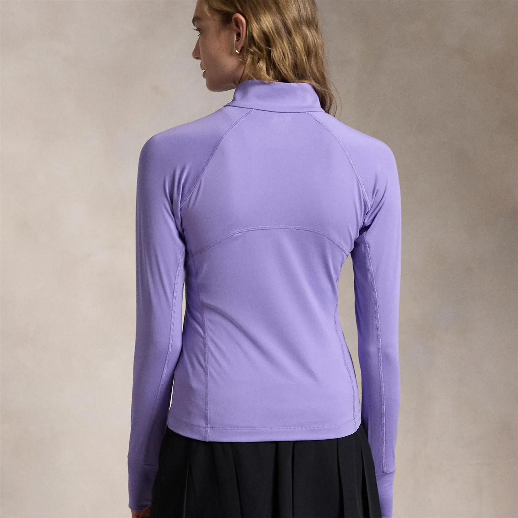 Womens RLX Performance Quarter Zip Pure Lilac - AW24